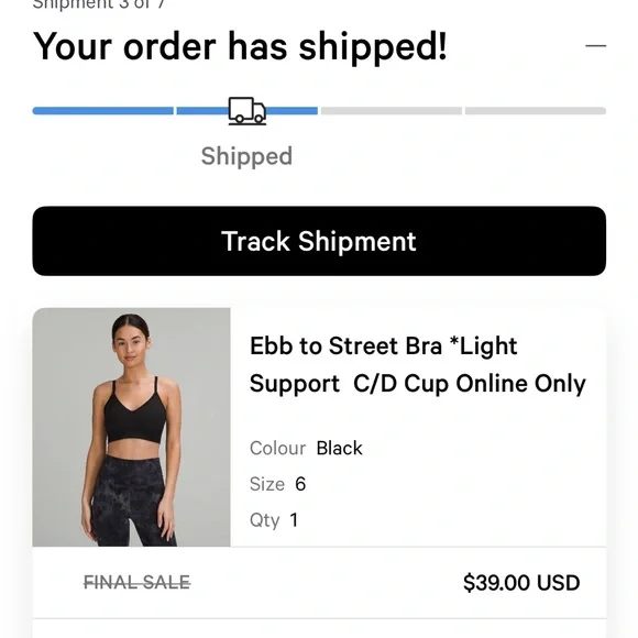 Lululemon Ebb to Street Sports Bra - Picture 5 of 5